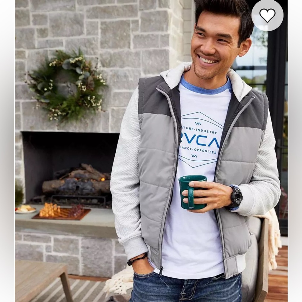 Mens‎ BKE Buckle Hooded Puffer Jacket - Picture 8 of 11